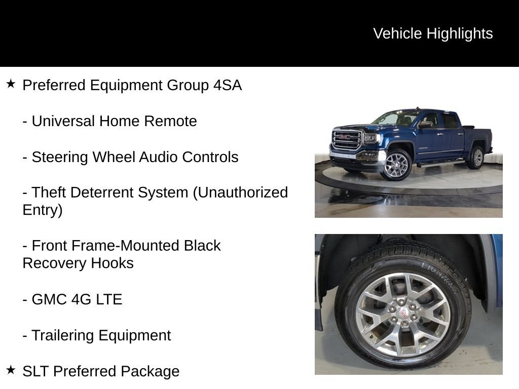 Used 2018 GMC Sierra 1500 SLT w/ SLT Premium Package AWD/4WD image 32