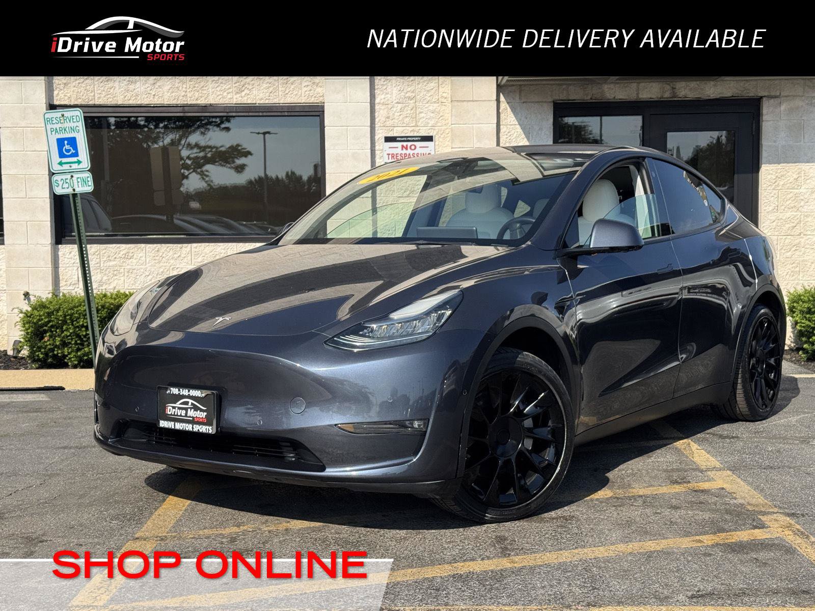 Used 2021 Tesla Model Y Long Range AWD/4WD image 1