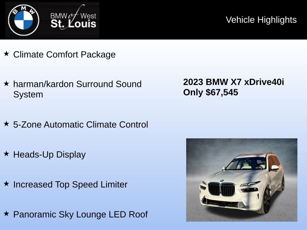 Used 2023 BMW X7 xDrive40i image 16