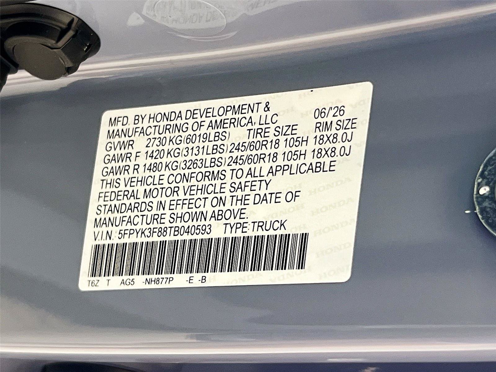 New 2026 Honda Ridgeline Black Edition image 31