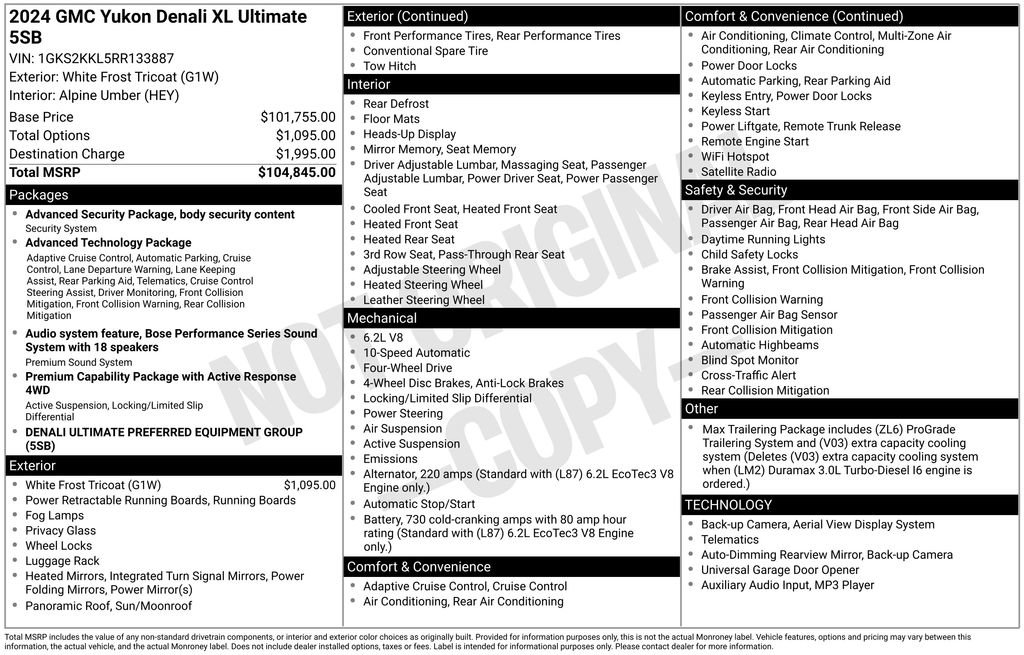 Certified 2024 GMC Yukon XL Denali Ultimate image 12