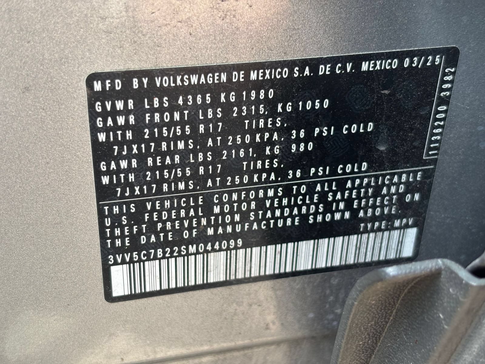 Used 2025 Volkswagen Taos S FWD image 10