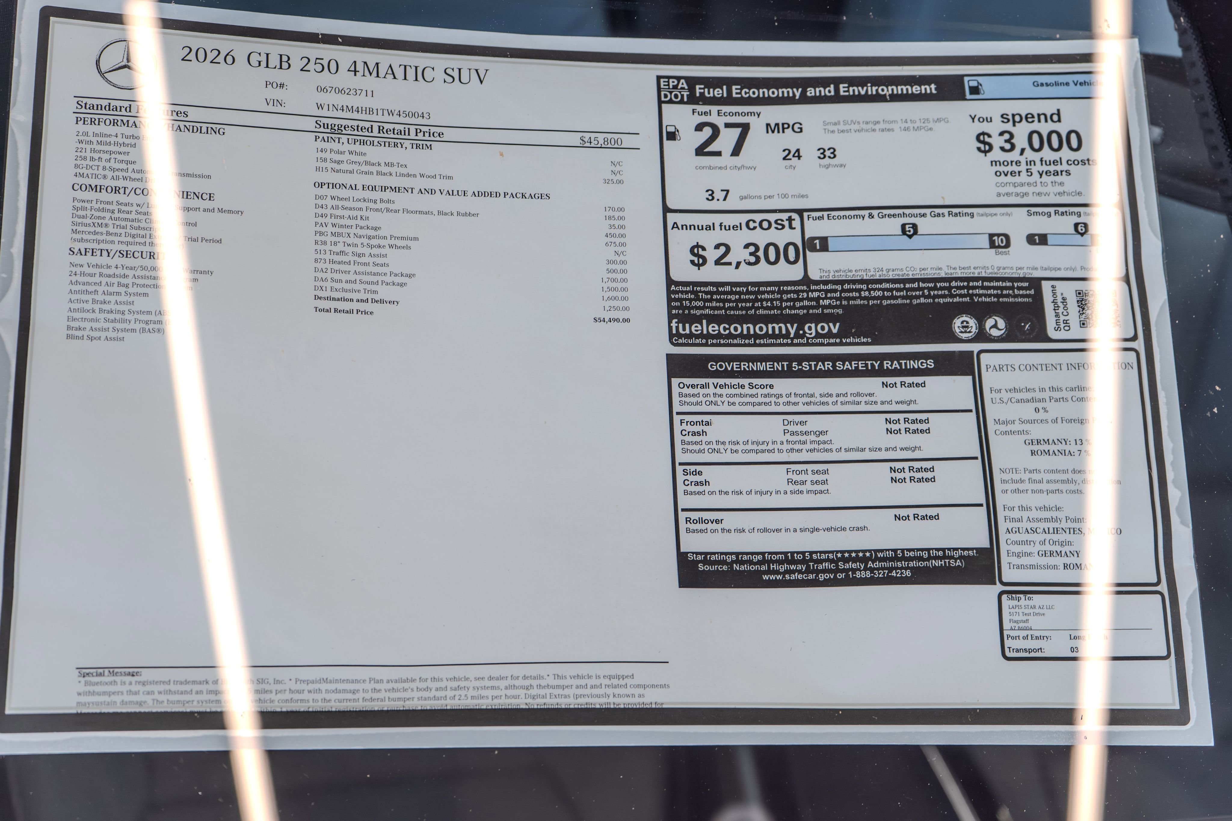Certified 2026 Mercedes-Benz GLB 250 4MATIC image 36