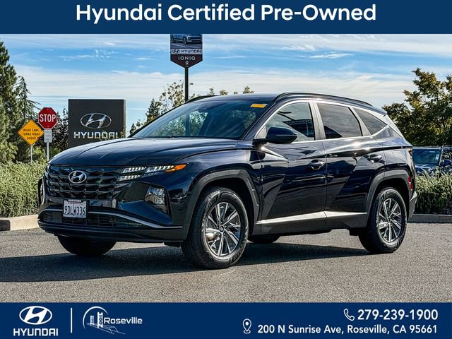 Certified 2022 Hyundai Tucson Blue w/ Cargo Package AWD/4WD image 1