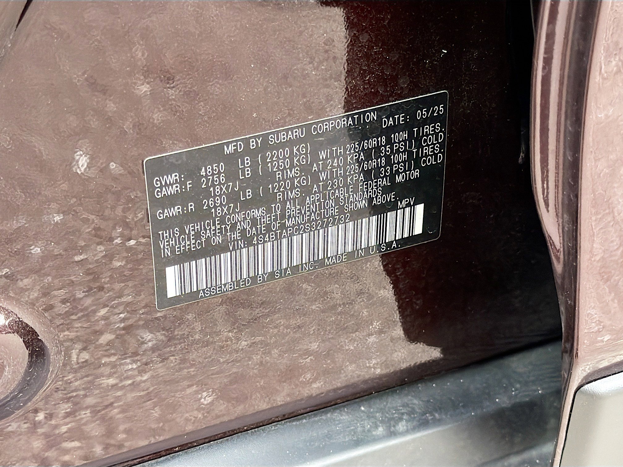 Certified 2025 Subaru Outback Touring image 42