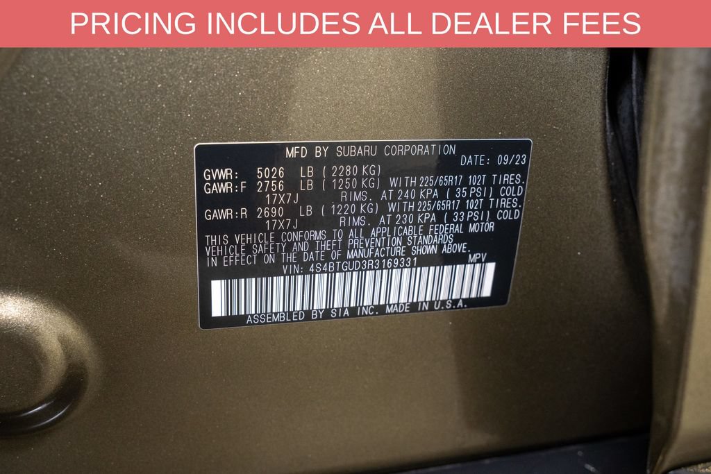 Used 2024 Subaru Outback Wilderness AWD/4WD image 24