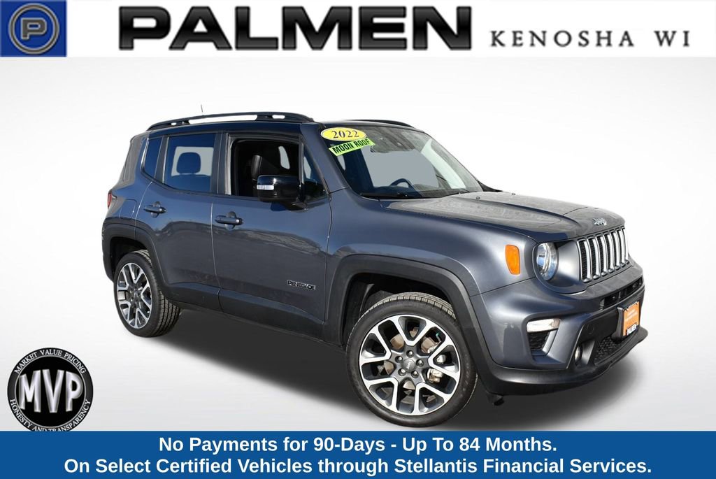 Certified 2022 Jeep Renegade Limited w/ Sun, Sound & Wheels Group