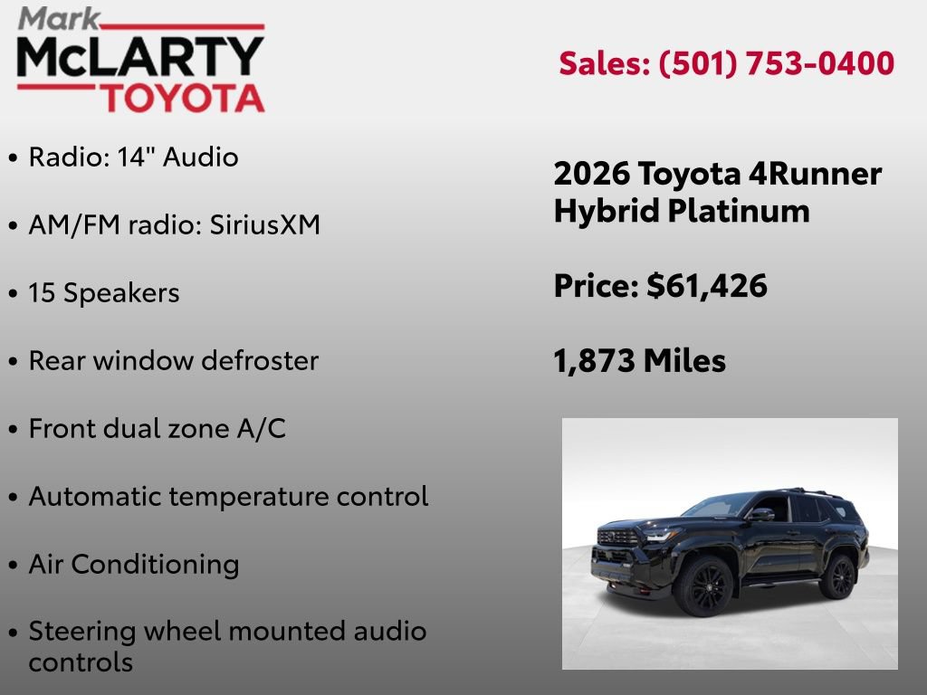 Certified 2026 Toyota 4Runner Platinum AWD/4WD image 30
