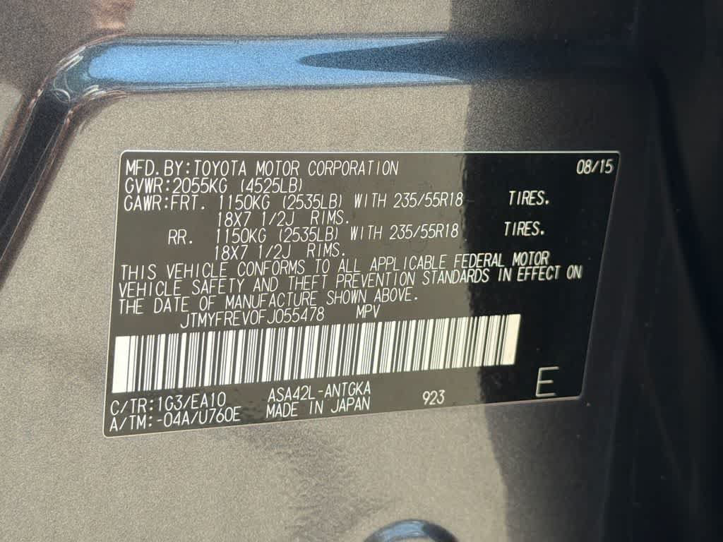 Used 2015 Toyota RAV4 Limited w/ Outdoor Package FWD image 34