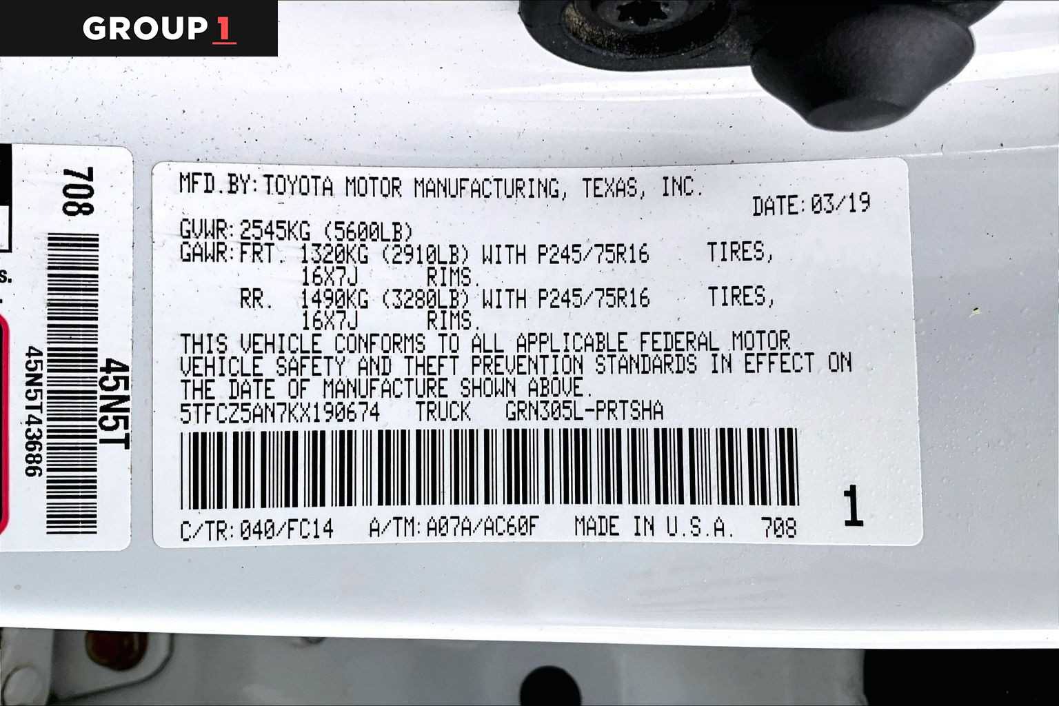 Used 2019 Toyota Tacoma SR5 AWD/4WD image 37
