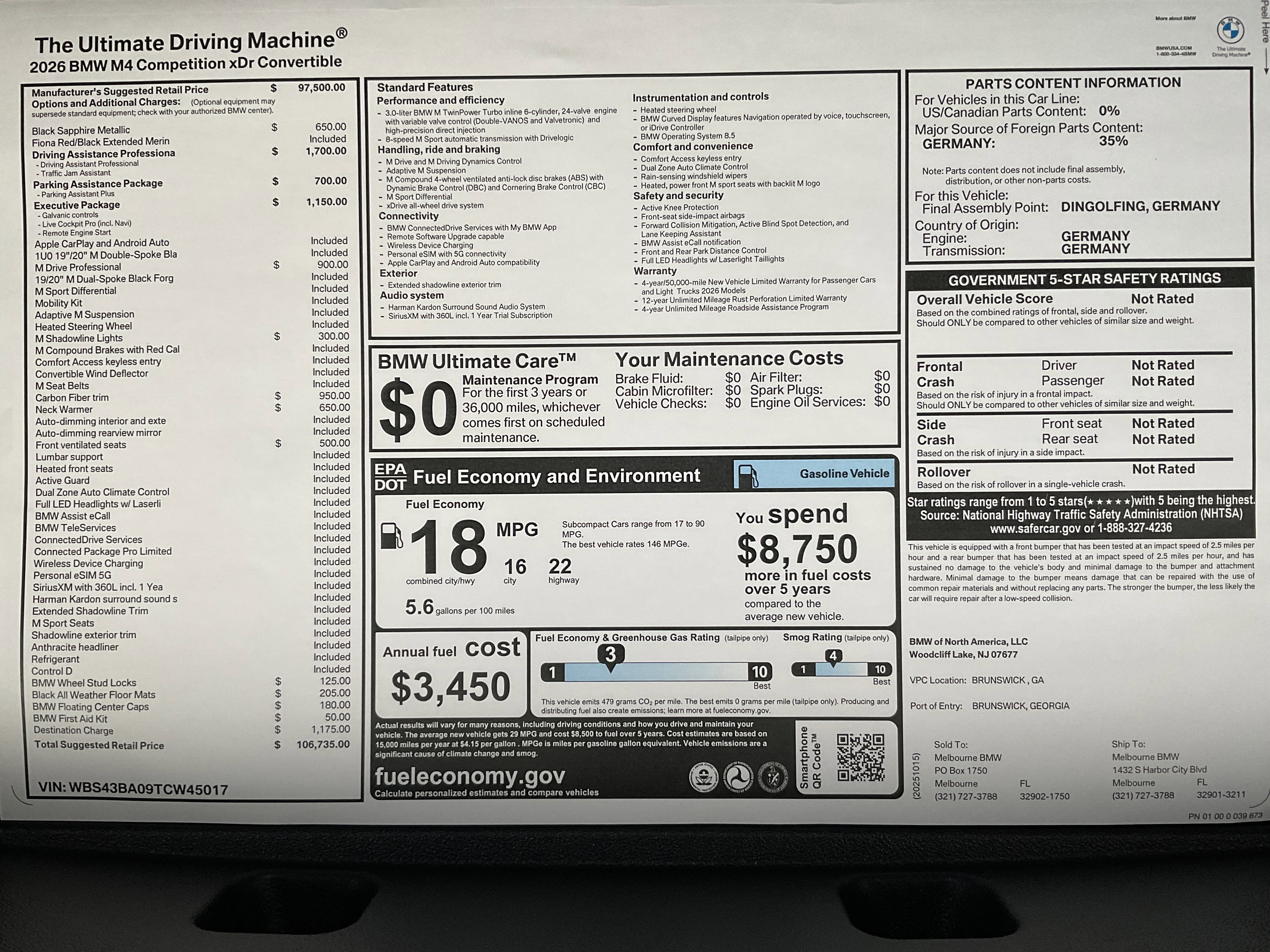 New 2026 BMW M4 xDrive Competition image 35