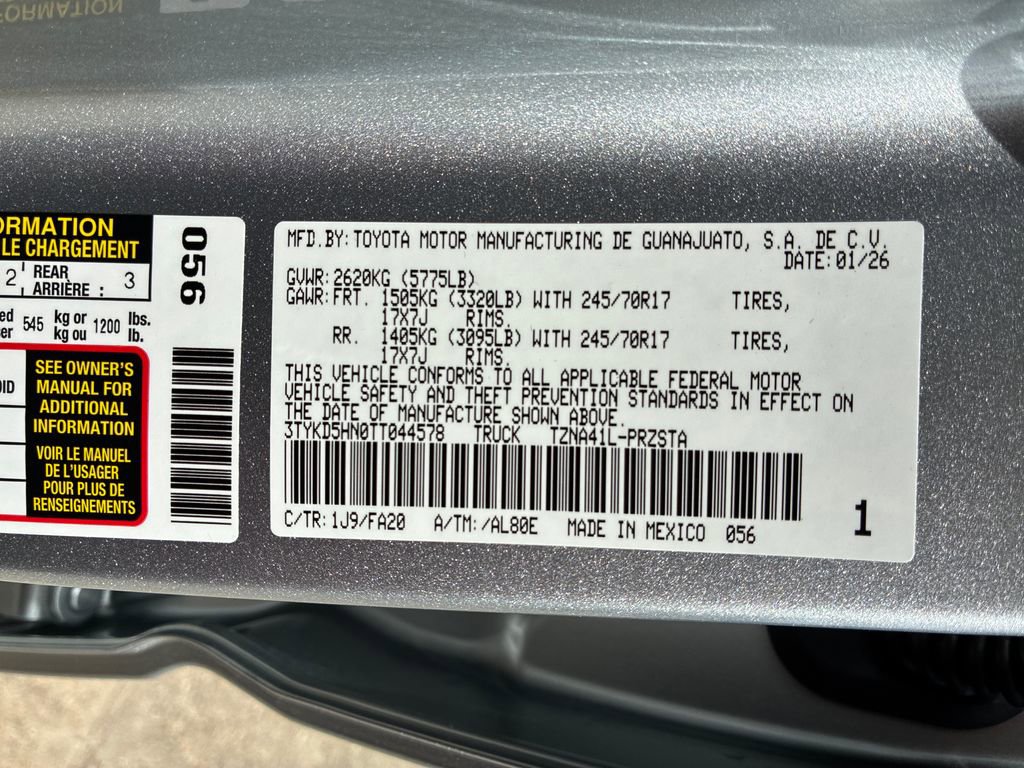 New 2026 Toyota Tacoma SR image 44