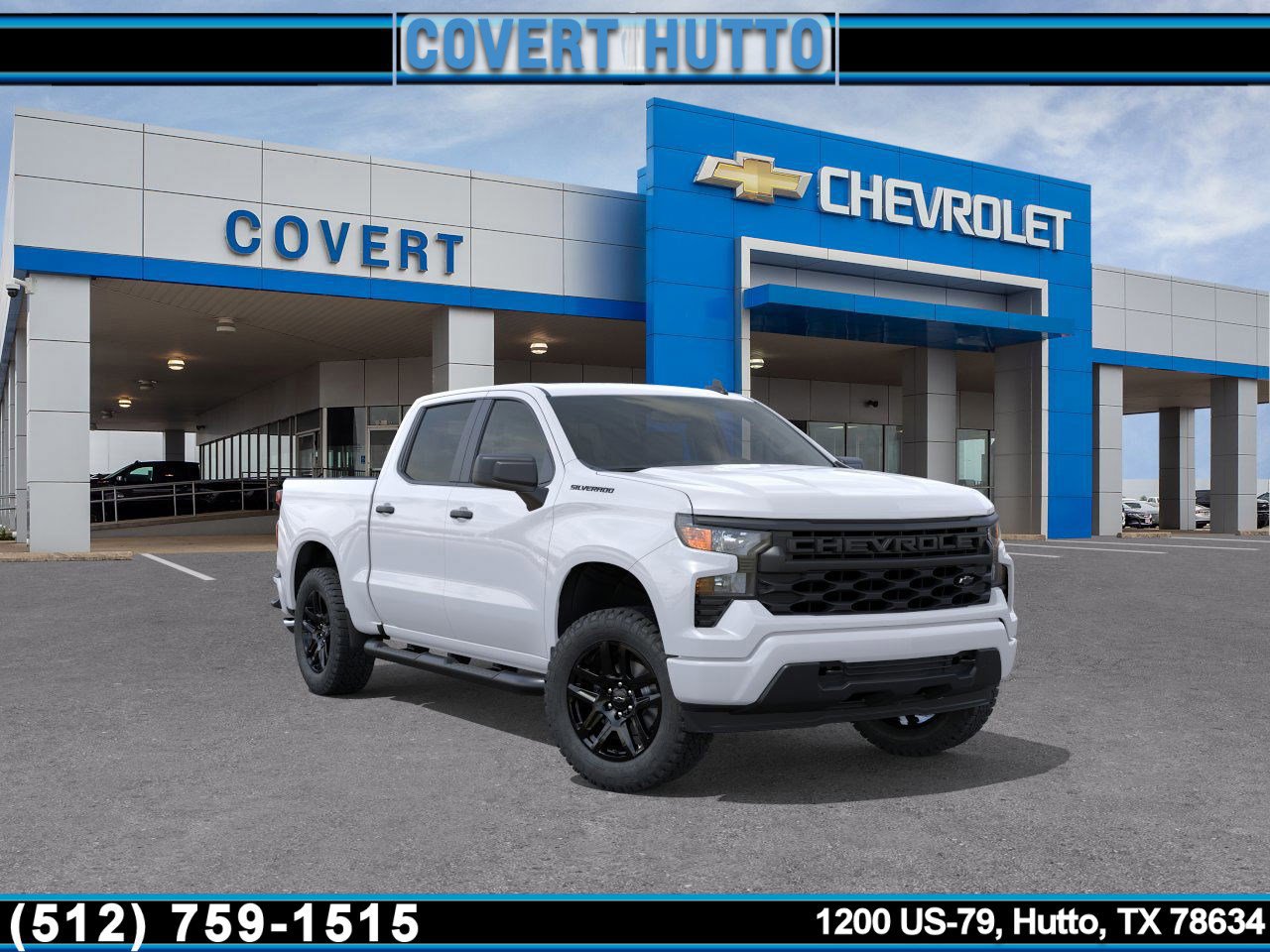 New 2026 Chevrolet Silverado 1500 Custom w/ Turbomax Blackout Package