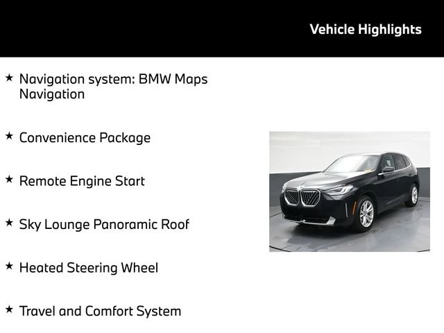 Used 2025 BMW X3 xDrive30 w/ Convenience Package AWD/4WD image 5