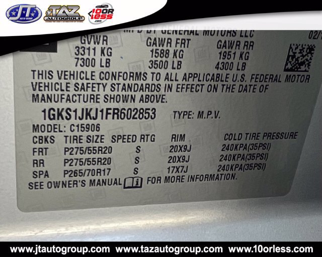 Used 2015 GMC Yukon XL Denali w/ Open Road Package RWD image 33
