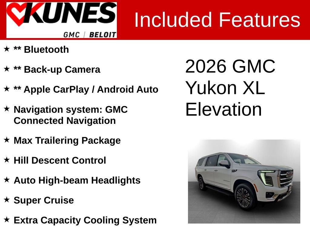 New 2026 GMC Yukon XL Elevation image 2