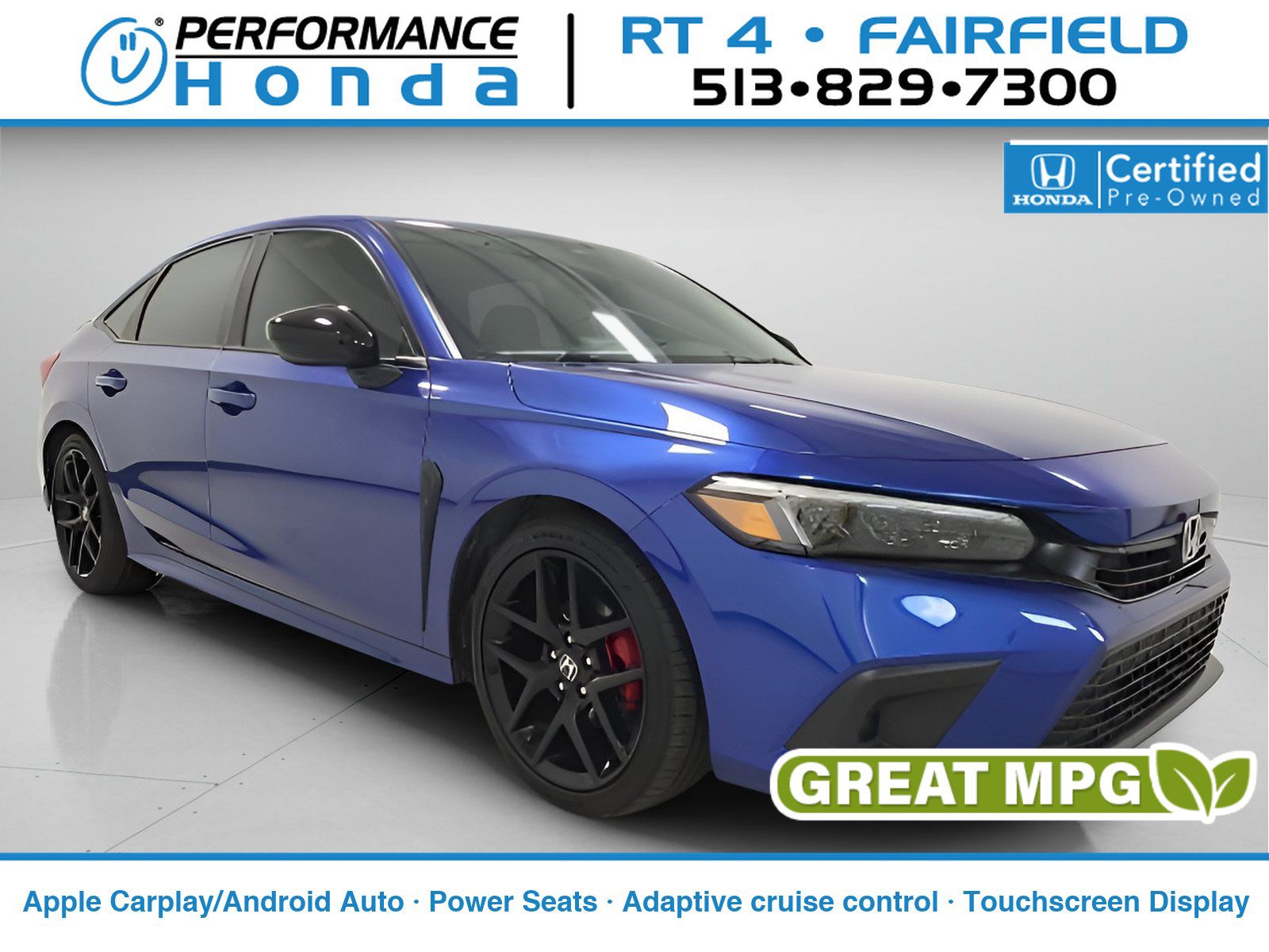 Certified 2023 Honda Civic Sport