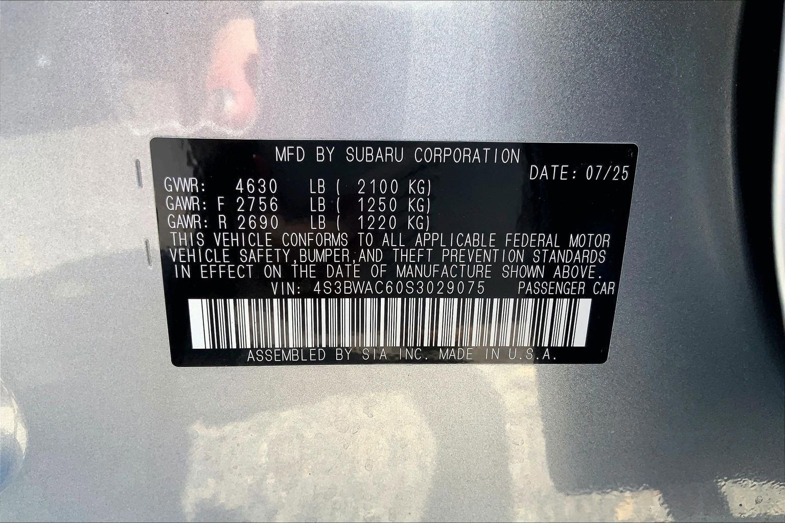 Certified 2025 Subaru Legacy Premium AWD/4WD image 33