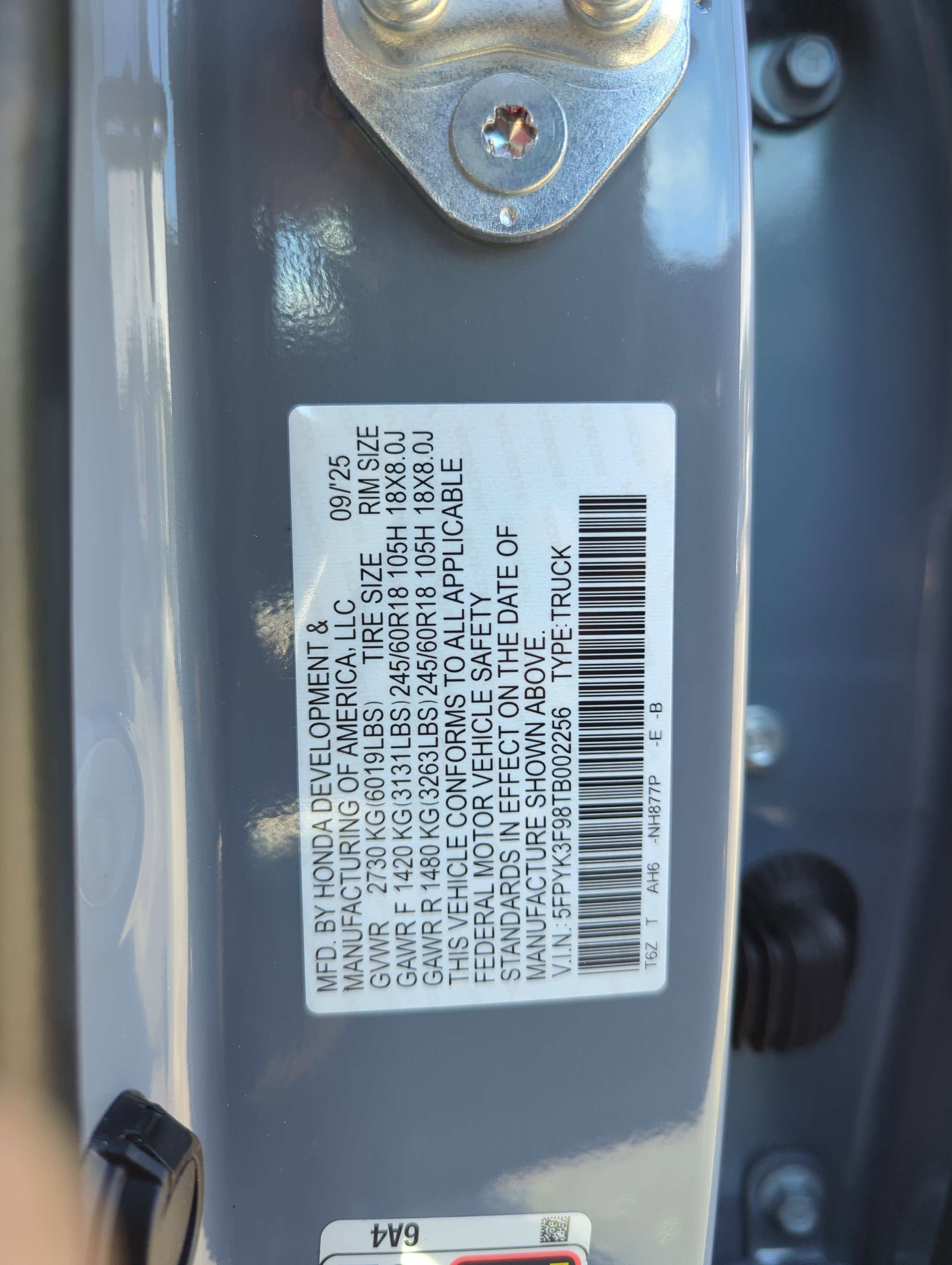 New 2026 Honda Ridgeline Black Edition image 30