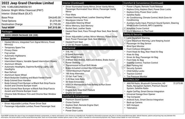 Used 2022 Jeep Grand Cherokee Limited image 2