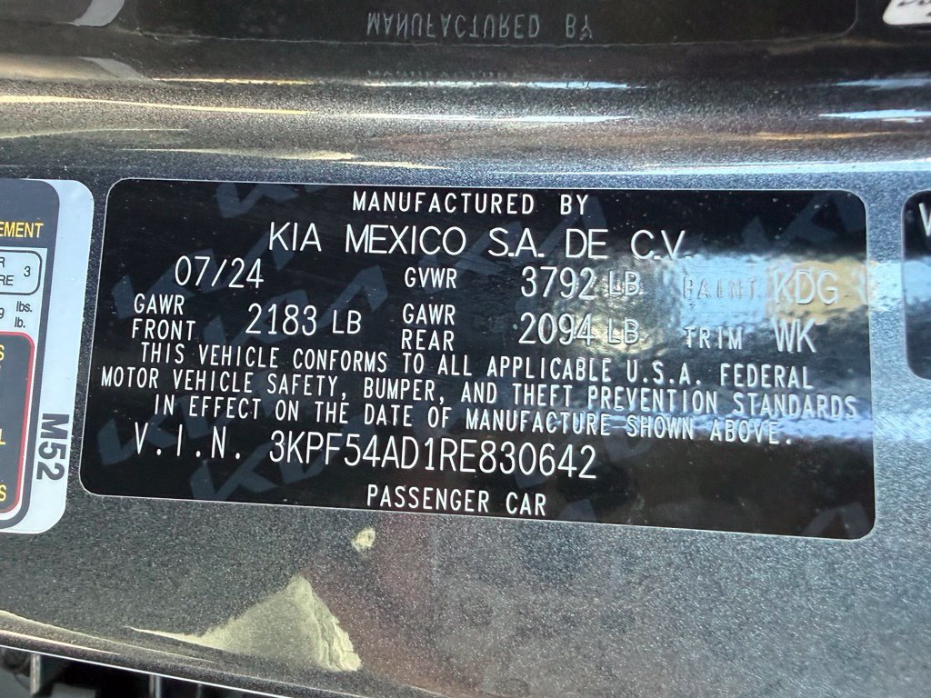 Certified 2024 Kia Forte GT-Line FWD image 30