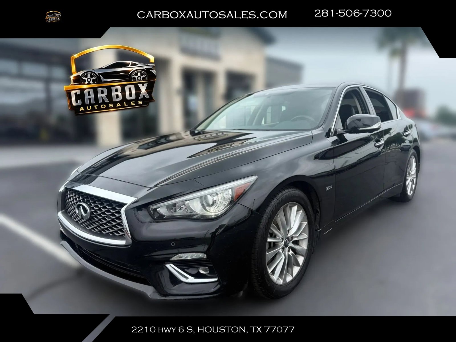 Used 2020 INFINITI Q50 Luxe w/ Essential Package (3.0T Luxe) RWD image 1