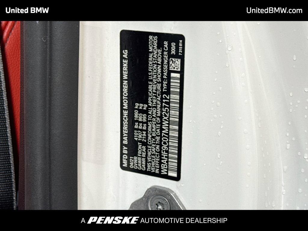 Used 2021 BMW Z4 M40i w/ Driving Assistance Package RWD image 13