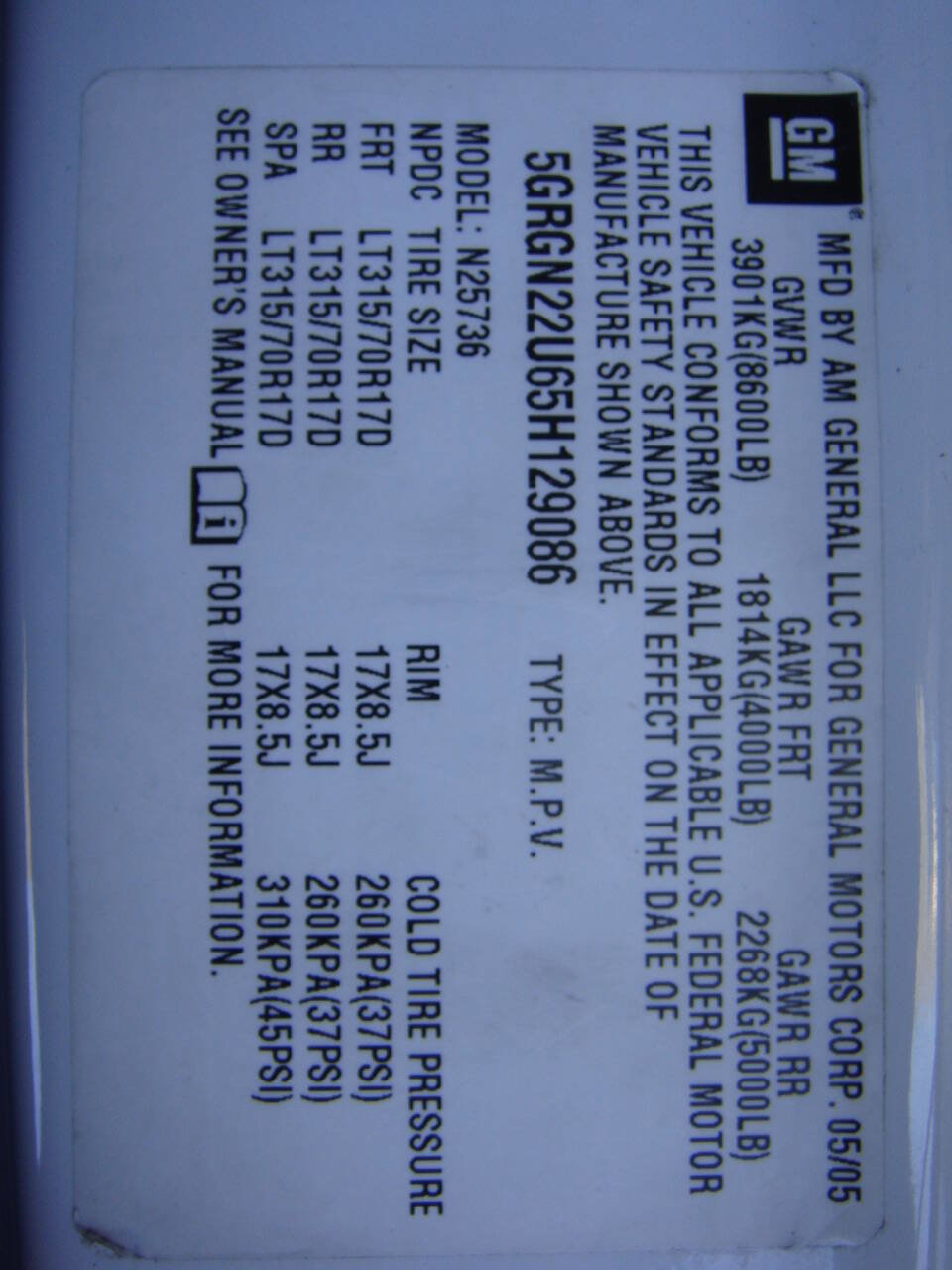 Used 2005 HUMMER H2 SUT w/ Preferred Equipment Group image 27