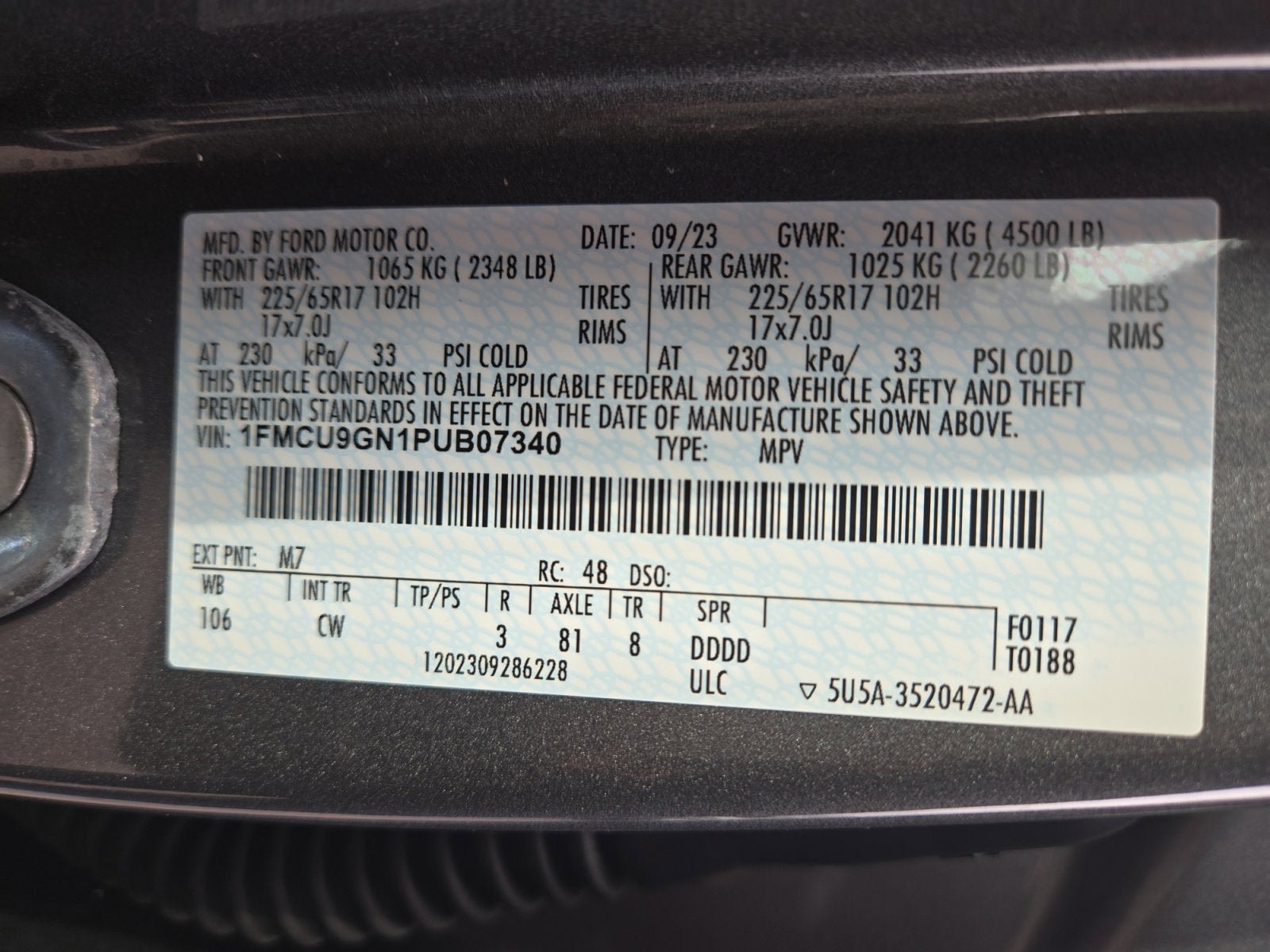 Certified 2023 Ford Escape Active image 27