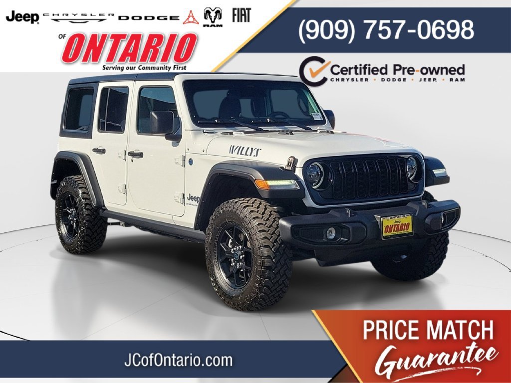 Certified 2025 Jeep Wrangler Unlimited Sport S 4xe