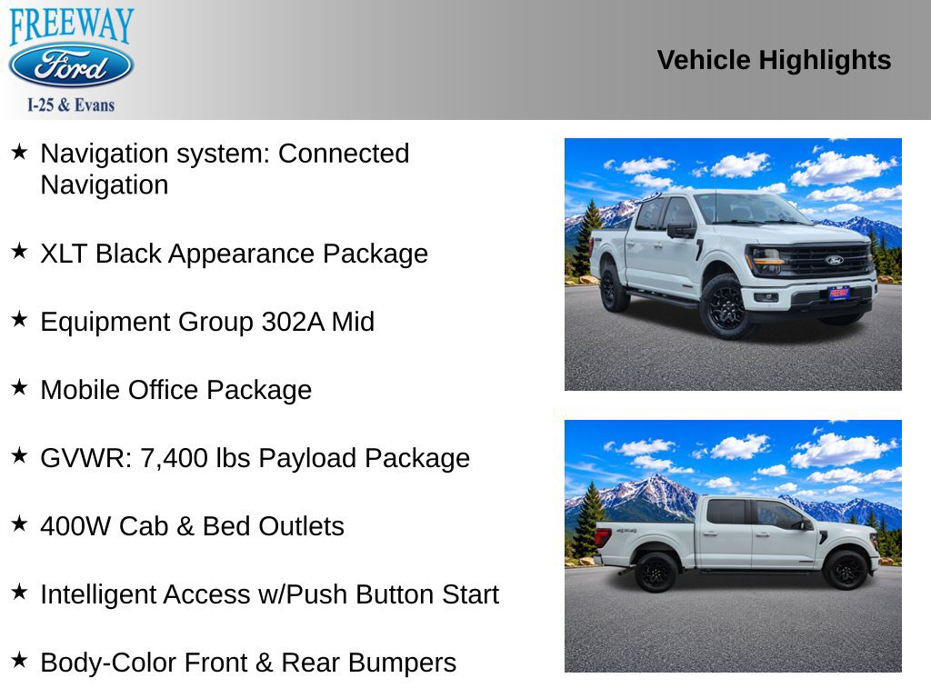 Used 2024 Ford F150 XLT w/ Equipment Group 302A MID AWD/4WD image 2
