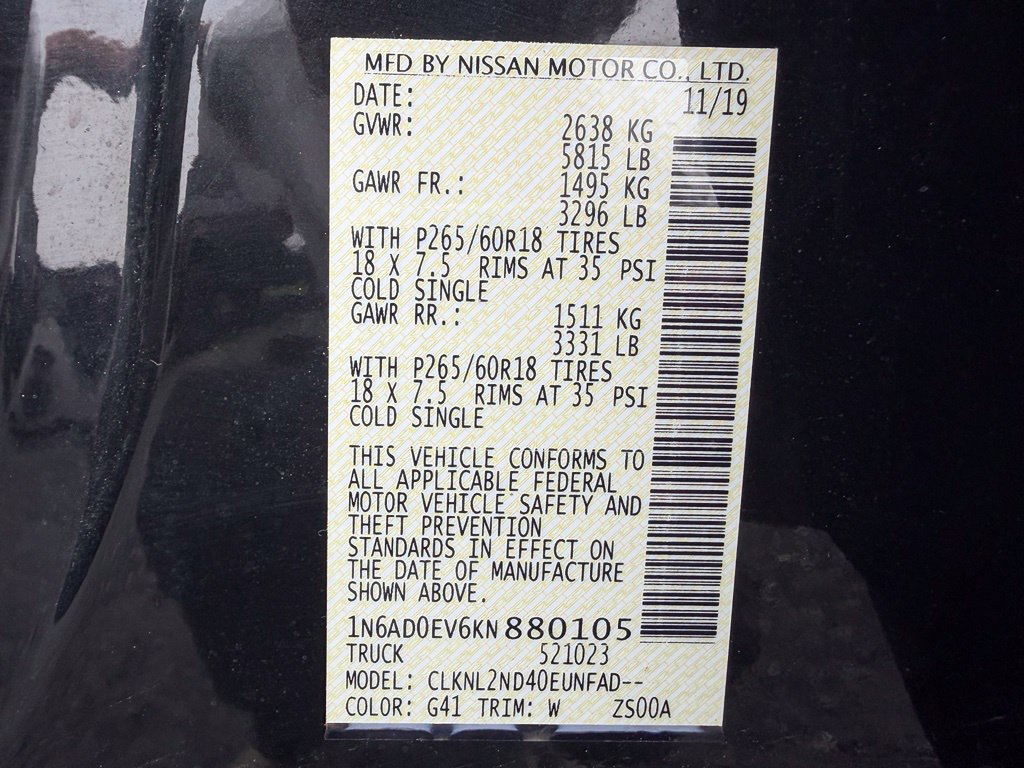 Used 2019 Nissan Frontier SV w/ Value Truck Package AWD/4WD image 27