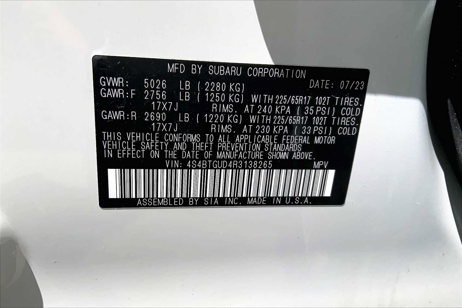 Certified 2024 Subaru Outback Wilderness AWD/4WD image 34