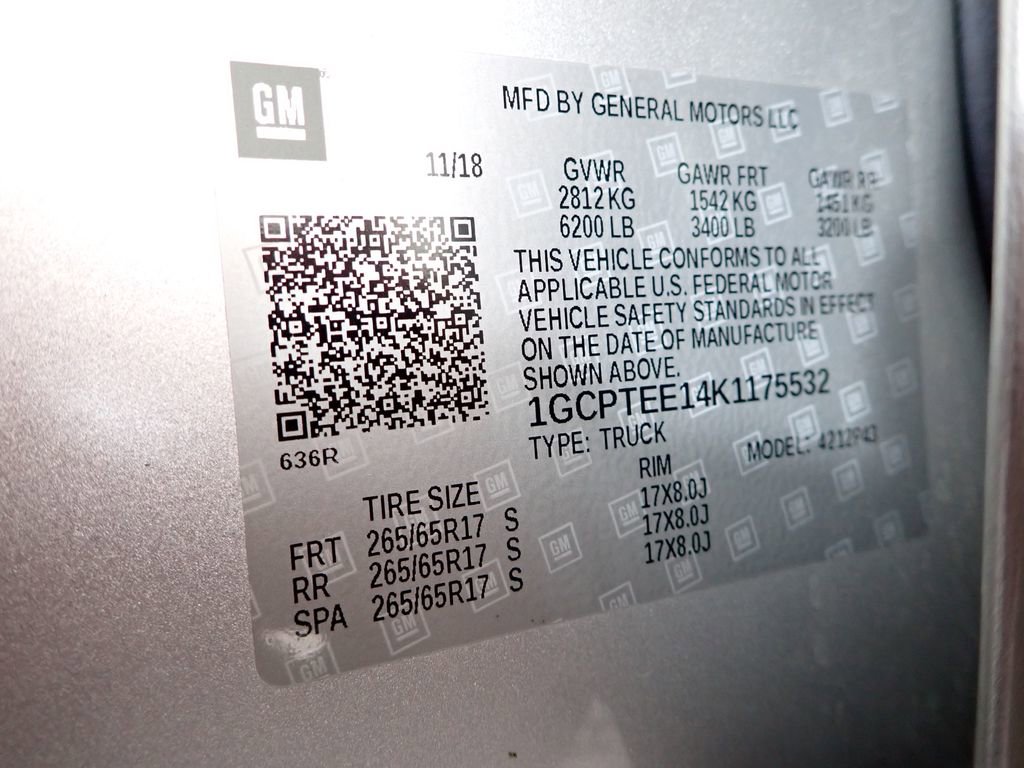 Used 2019 Chevrolet Colorado ZR2 w/ LPO, Premium Interior Package image 40