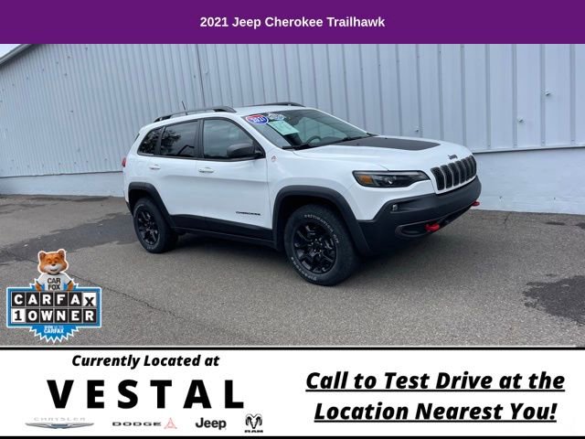 Used 2021 Jeep Cherokee Trailhawk AWD/4WD image 1