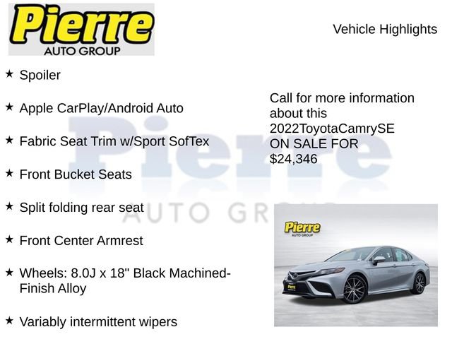 Used 2022 Toyota Camry SE image 22