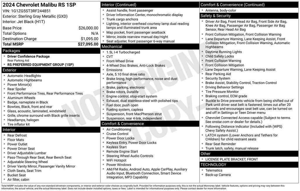 Used 2024 Chevrolet Malibu RS FWD image 46