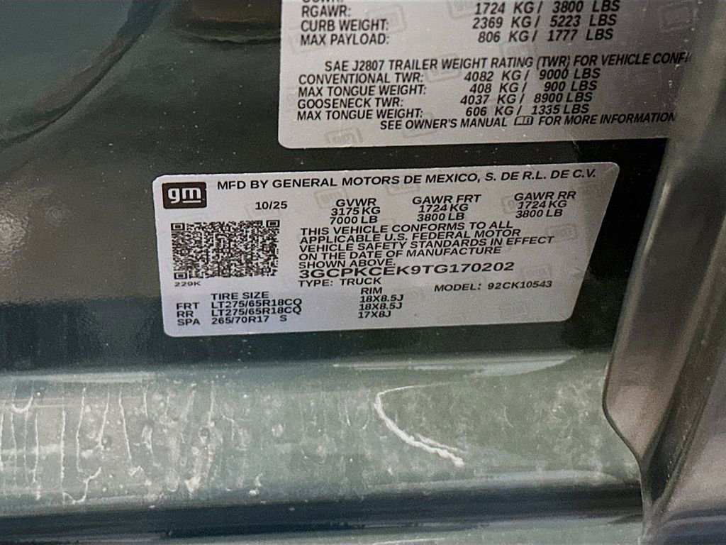 New 2026 Chevrolet Silverado 1500 Custom Trail Boss image 30