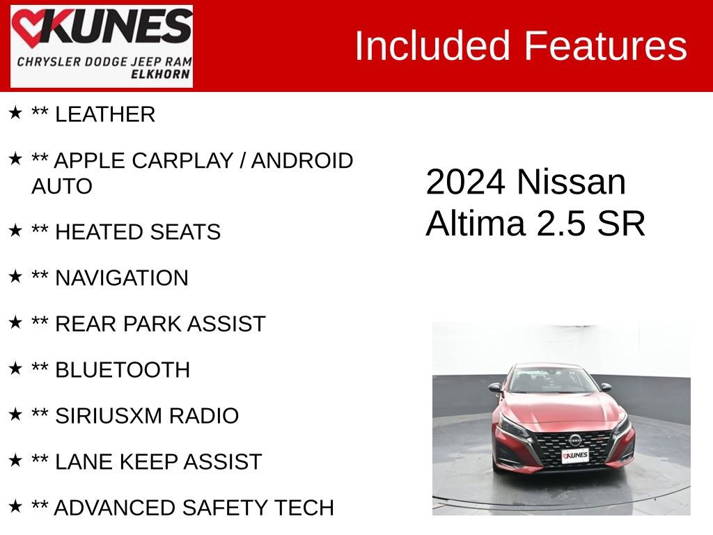 Used 2024 Nissan Altima 2.5 SR w/ SR Premium Package AWD/4WD image 2