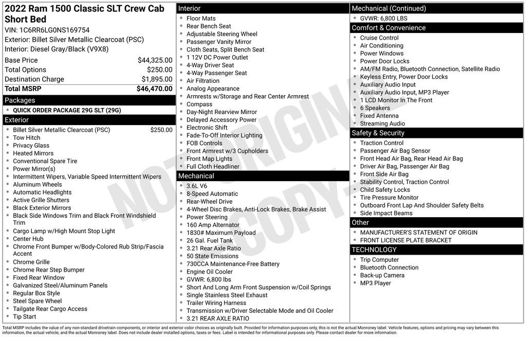 Used 2022 RAM 1500 Classic SLT image 28