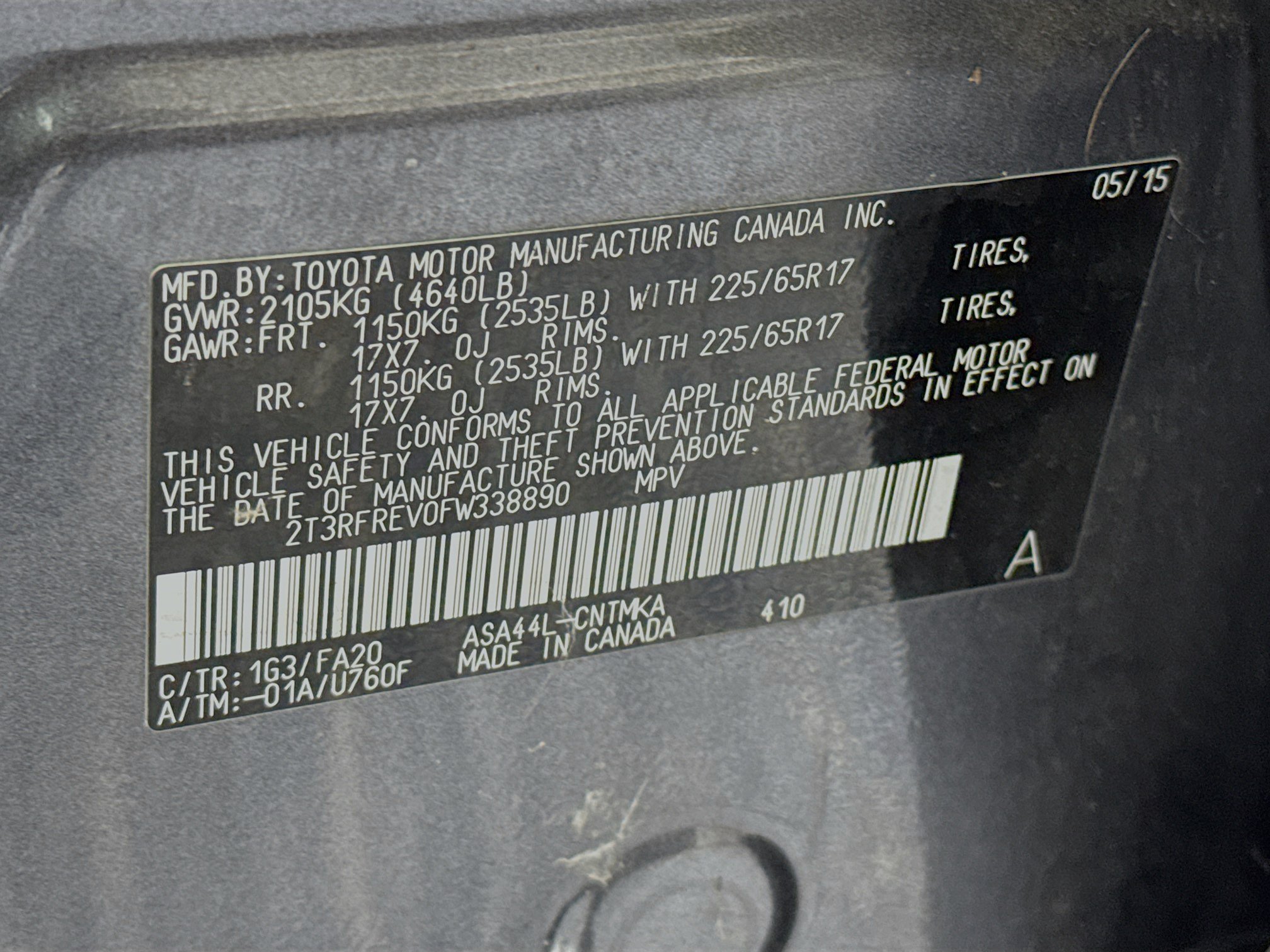 Used 2015 Toyota RAV4 XLE AWD/4WD image 30