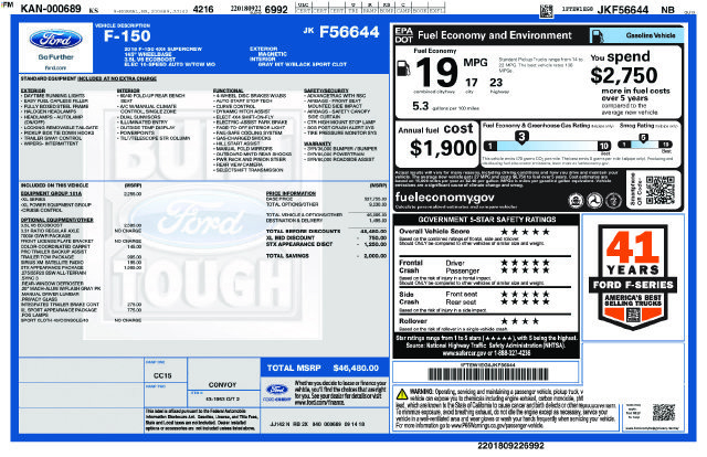 Used 2018 Ford F150 XL w/ Equipment Group 101A Mid AWD/4WD image 19