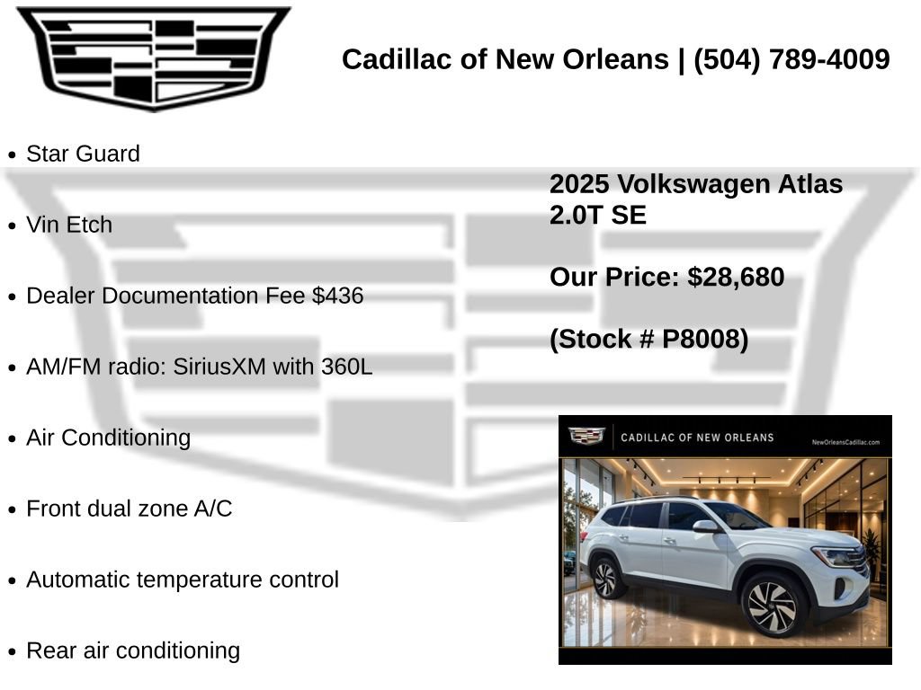 Used 2025 Volkswagen Atlas SE FWD image 7