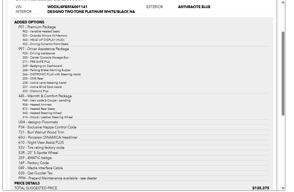 Used 2015 Mercedes-Benz S 550 4MATIC Coupe image 7