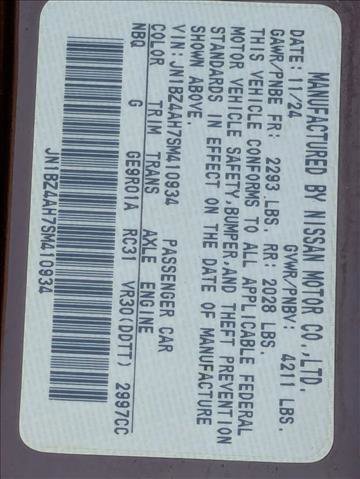 Certified 2025 Nissan Z Sport w/ Floor Mat Package RWD image 24