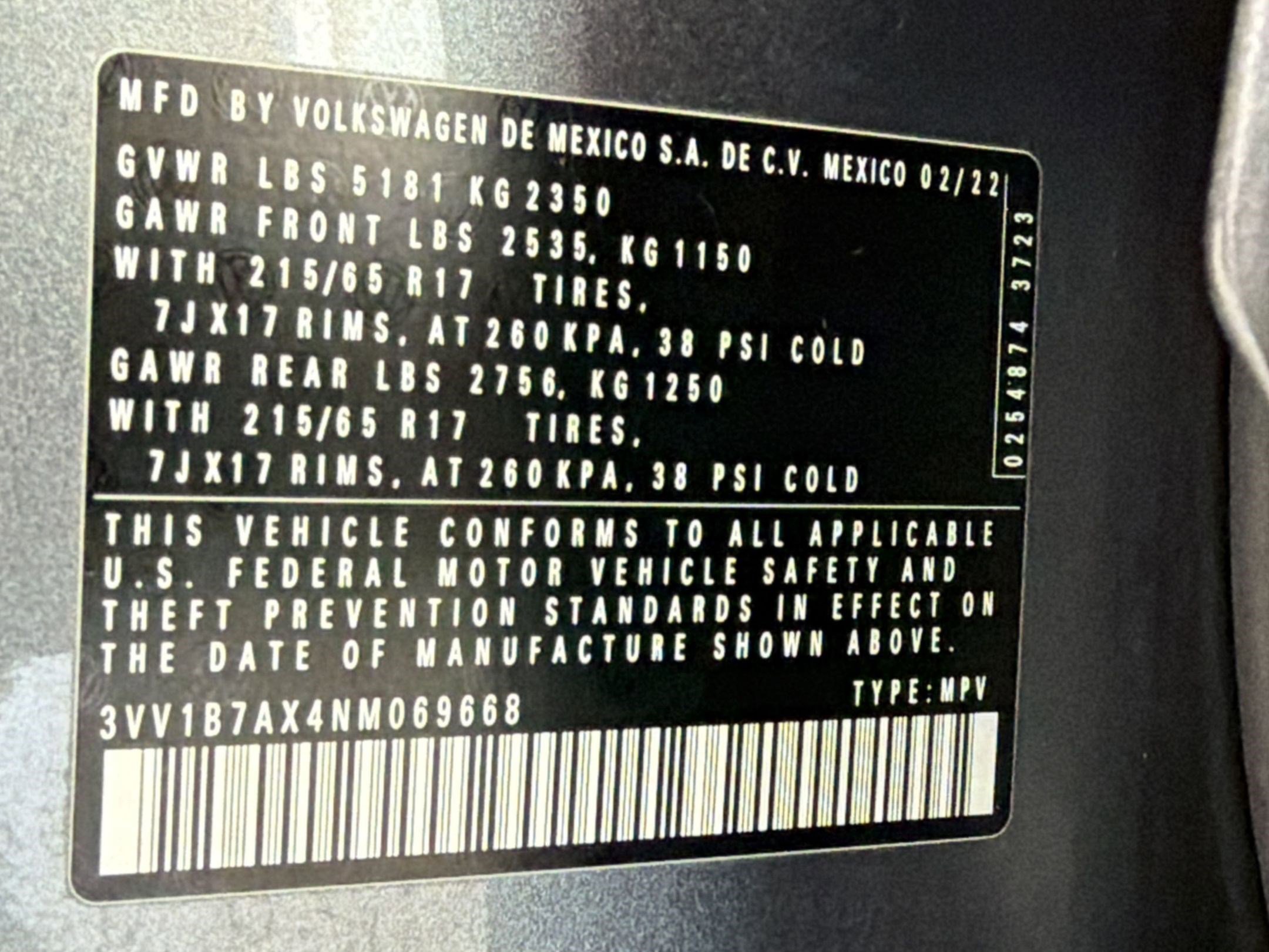 Used 2022 Volkswagen Tiguan S image 19