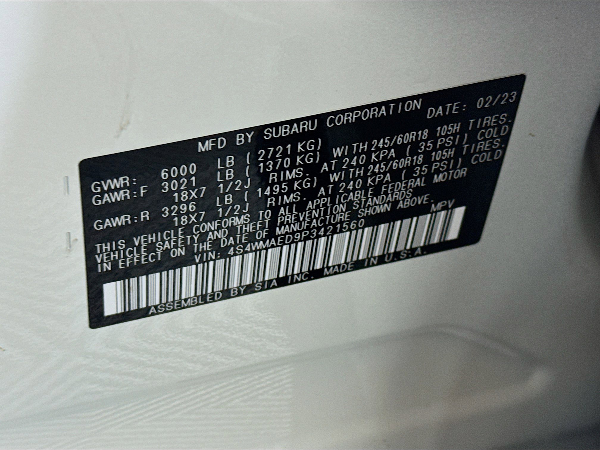 Used 2023 Subaru Ascent Premium w/ Convenience Package AWD/4WD image 39