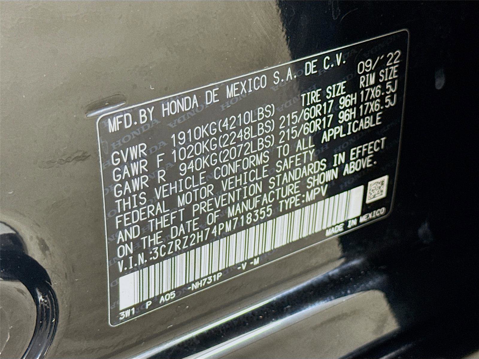 Used 2023 Honda HR-V EX-L image 31