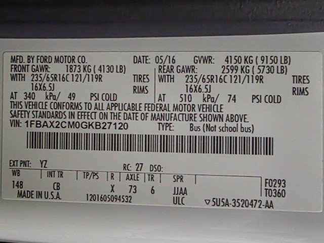 Used 2016 Ford Transit 350 XLT image 36