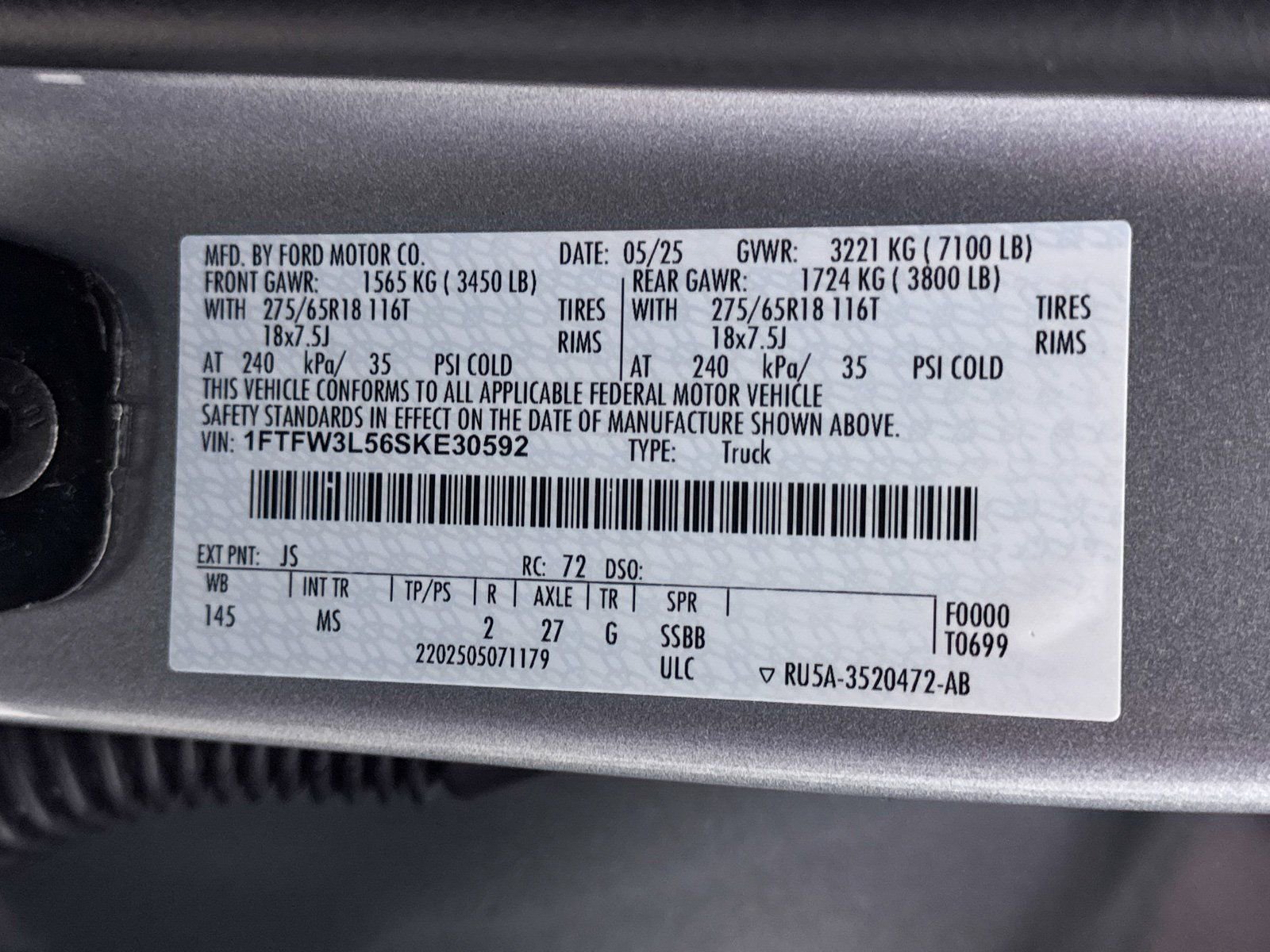 Used 2025 Ford F150 XLT w/ Equipment Group 301A Standard image 35